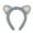 Grey, variant on Cat Ears Headband Soft Elastic Hair Clip for Women Cute Animal Ear Hairband Movable Accessory Party Christmas Dress Up Head Wear