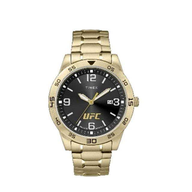 Timex x UFC Legend Date 42 mm Montre pour Homme en Acier Inoxydable
