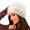 White, variant on Dyfzdhu Winter Casual Warm Thickened Knitting Fisherman Hat Confinement Wild Women Big Head Circumference Baotou Cold Black