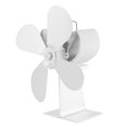 thumbnail image 3 of Ventilador De Calor De Chimenea De Aleación De Aluminio De Calefacción Eléctrica, Ventilador De Estufa Portátil De 4 Aspas, Accesorios De Chimenea Para Distribución De Calor Cergrey Portable Fireplace Fan, 3 of 8