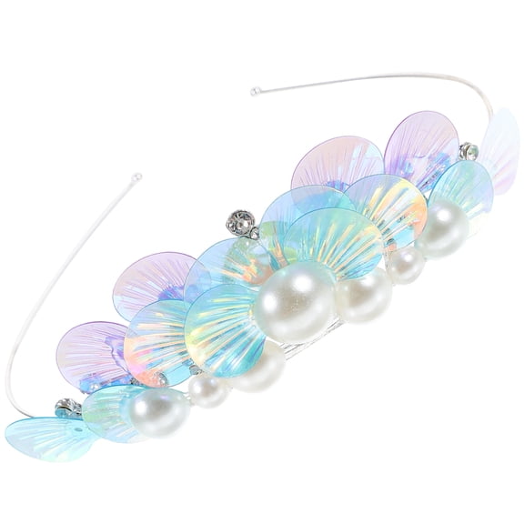 HOMEMAXS Girls Crown Headband Rhinestone Tiara Metal Crown Cute Hair Accessory for Stage Performance and Birthday