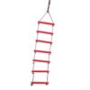 6 Rungs Rope Climbing Ladder Kids Garden Playground Swing Toy Red