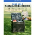 thumbnail image 3 of 58 Qt Dual Zone Car Fridge Freezer Portable Refrigerator Cooler with 2 Wheels, 3 of 10