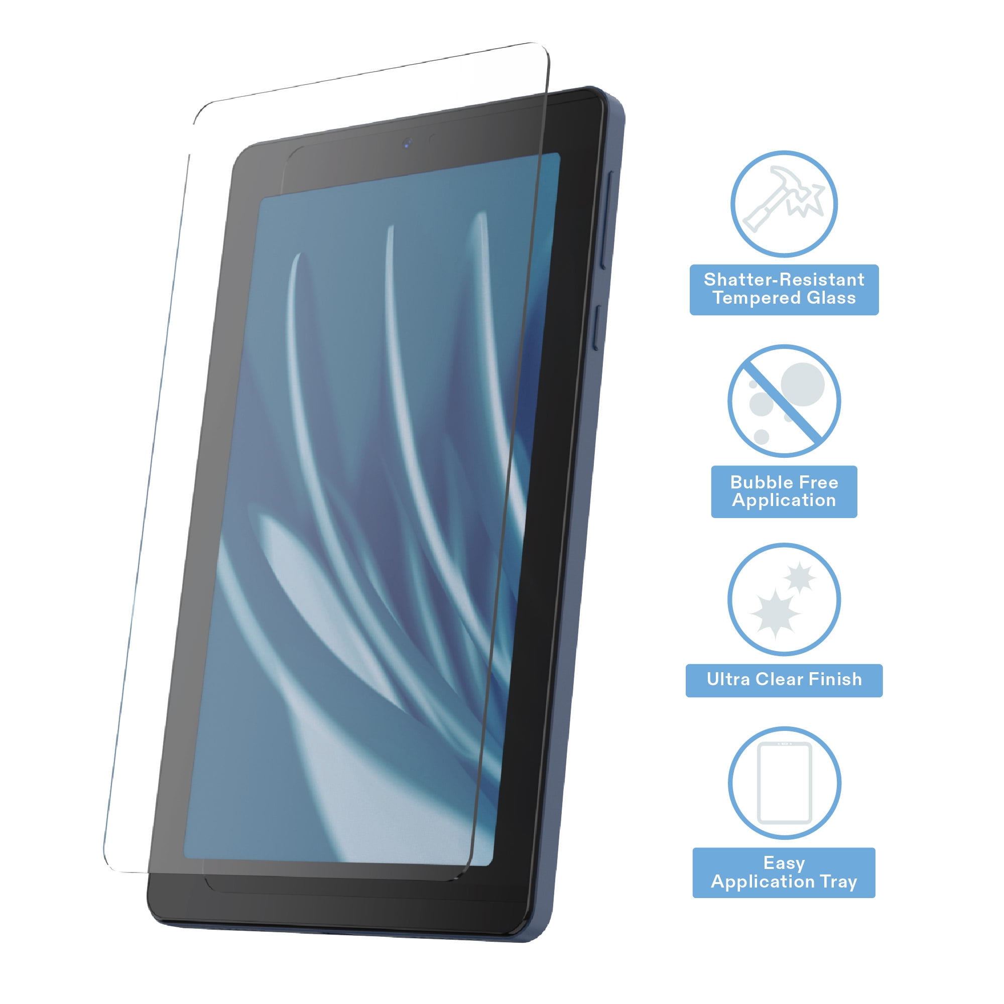onn Glass Screen Protector with Easy Application Tray for onn 7" Tablet (2026 Model)