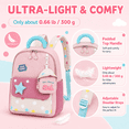 thumbnail image 6 of Lomyolo Kids Backpack for Girls 3-8, Small School Backpack for Preschool Kindergarten, Lightweight Toddler Backpack with Cartoon Patterns, Oxford Bookbag for Travel-PINK, 6 of 7