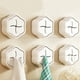 thumbnail image 1 of Ganchos Adhesivos Beige para Toallas | Montaje En Pared Sin Taladro | Paquete de 6 Ganchos de Abs Sin Perforaciones para Toallas y Paños, Ideales para Cocina, Baño y Almacenamiento En Puertas, 1 of 7
