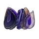 thumbnail image 2 of Colgante de piedra de ágata irregular, rebanada de cristal pulido, dijes púrpura, 2 of 7