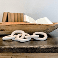 thumbnail image 2 of Wood Chain Link Decor,21.6 Hand Carved Decorative Chain,Contemporary Home Decor for Farmhouse Shelf&Side Table B, 2 of 9