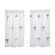 thumbnail image 2 of Cortinas blancas con bolsillo para varilla, cortinas cortas y cómodas. Árbol 74cmx61cm, 2 of 9