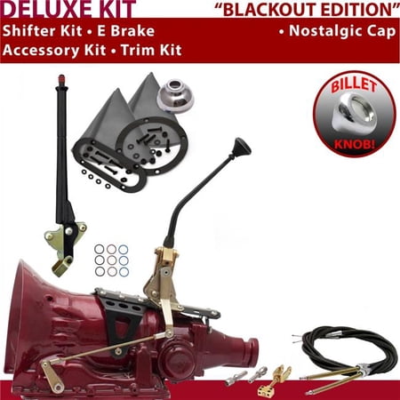 American Shifter AOD Shifter Kit Black 10 in. E Brake Cable Trim Kit for EF051