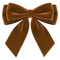 thumbnail image 4 of 5pc Brown Velvet Bows for Tabletop Décor, Mini Accents for Mantel Displays, Coffee Tables, Shelves, Centerpieces and Cozy Seasonal Vignettes, 1.38 x 1.38 in, 4 of 5