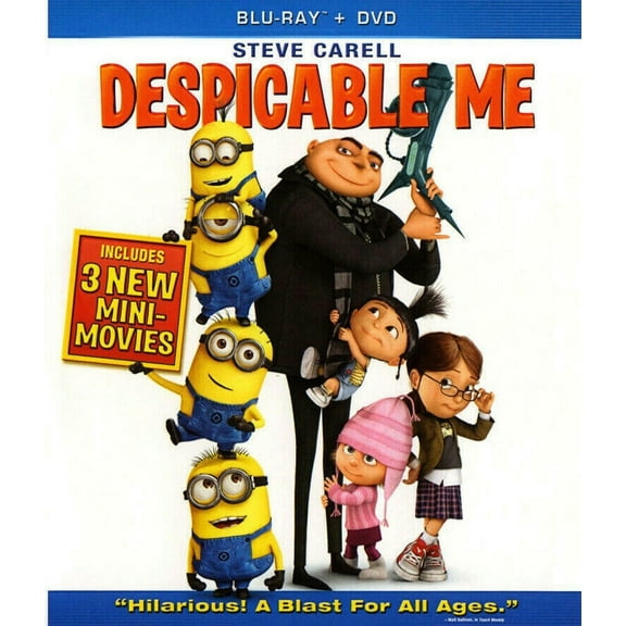 Despicable Me (Blu-ray/DVD, 2019, 3-Disc Set) NEW
