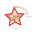 thumbnail image 2 of Matsuzay Mini adorno de de Navidad Santa Claus colgante con ventana decoración de pared hogar rústico Año Nuevo decoración de arte Kits de decoración para fiestas Estrella Matsuzay HA009996-01, 2 of 6