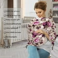 thumbnail image 4 of Haiem Rose Flowers Baby Nursing Cover & Nursing Poncho - Multi Use Cover for Baby Car Seat Canopy, Stroller Cover, 360°Full Privacy Breastfeeding Coverage, 4 of 9