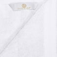 thumbnail image 4 of Superior Aria Turkish Cotton Solid Heavyweight White Bath Towel Set of 2, 4 of 6