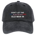 thumbnail image 1 of Béisbol Divertida para Hombre Retro Americana Visera Béisbol para Hombres Y Mujeres (negro), 1 of 9