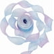 thumbnail image 1 of Cinta de organza con degradado de 38,28 yardas y 2 3/8 pulgadas, plisada, con volantes, ribete transparente, cintas de tul iridiscente azul para ribetear, 1 of 9