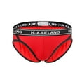 thumbnail image 1 of Fridja Men's Charming Solid Color Low Waist Briefs Underpants Lightweight Pouch Briefs Pack, 1 of 3