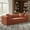 Orange, variant on Sailvan 80 Inch Convertible Sofa Bed Queen Size Corduroy Sleeper Couch Boneless Floor Sofa with Storage Pockets No Assembly Couch in a Box Orange