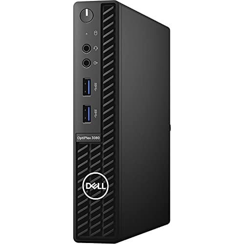 Dell OptiPlex 3080 Micro Desktop Computer - 10TH Gen Intel Core i5-10600  Upto 4.8GHz - 32GB RAM, 2TB M.2 NVME SSD, AC Wi-Fi, Bluetooth, DisplayPort, 