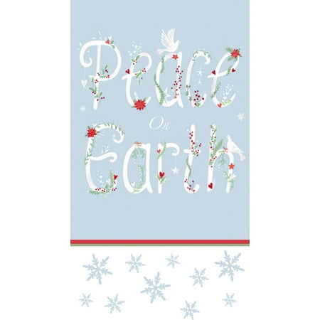 Evergreen Paper Guest Towel, 15 count, Peace on Earth
