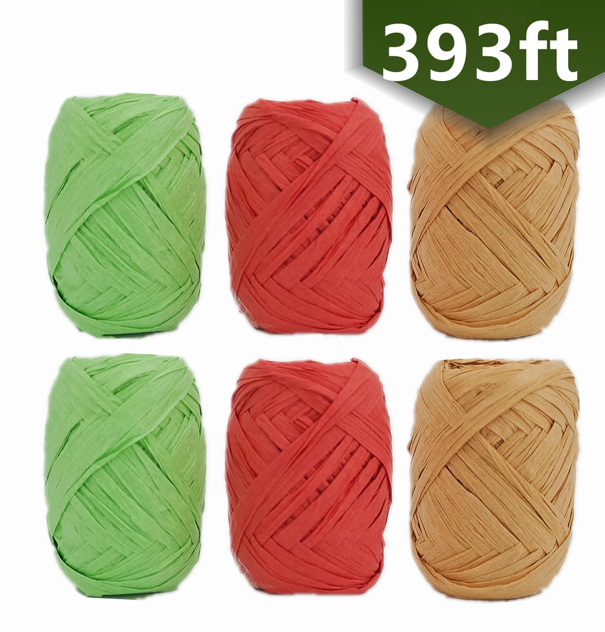  TEHAUX 2 Rolls Strings Color Raffia Present Wrapping Ribbon  Curling Ribbon for Gift Wrapping Raffia Paper Ribbons Christmas Gifts Gift  Ribbon for Gift Wrapping Multicolor Twine : Everything Else