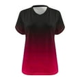 thumbnail image 4 of Ashirexll Short Sleeve Shirts for Women, Womens Tops Dressy Casual, Women's Oversized V-neck Short Sleeve Solid Summer Base Shirt Sports T-shirt, 4 of 4