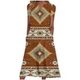 thumbnail image 2 of Robes pour Femmes 2024 Été Surdimensionné Décontracté Manches Courtes Col en V Robe Imprimée Robe Ample 50 % de Réduction!, 2 of 5