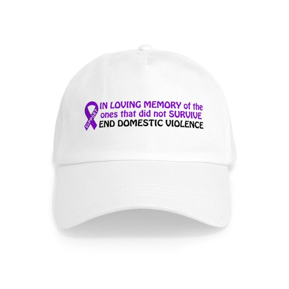 CafePress - In Loving Memory/Support Cap - Adjustable 100% Brushed Unisex Casual Cotton Baseball Cap, Beige, 1