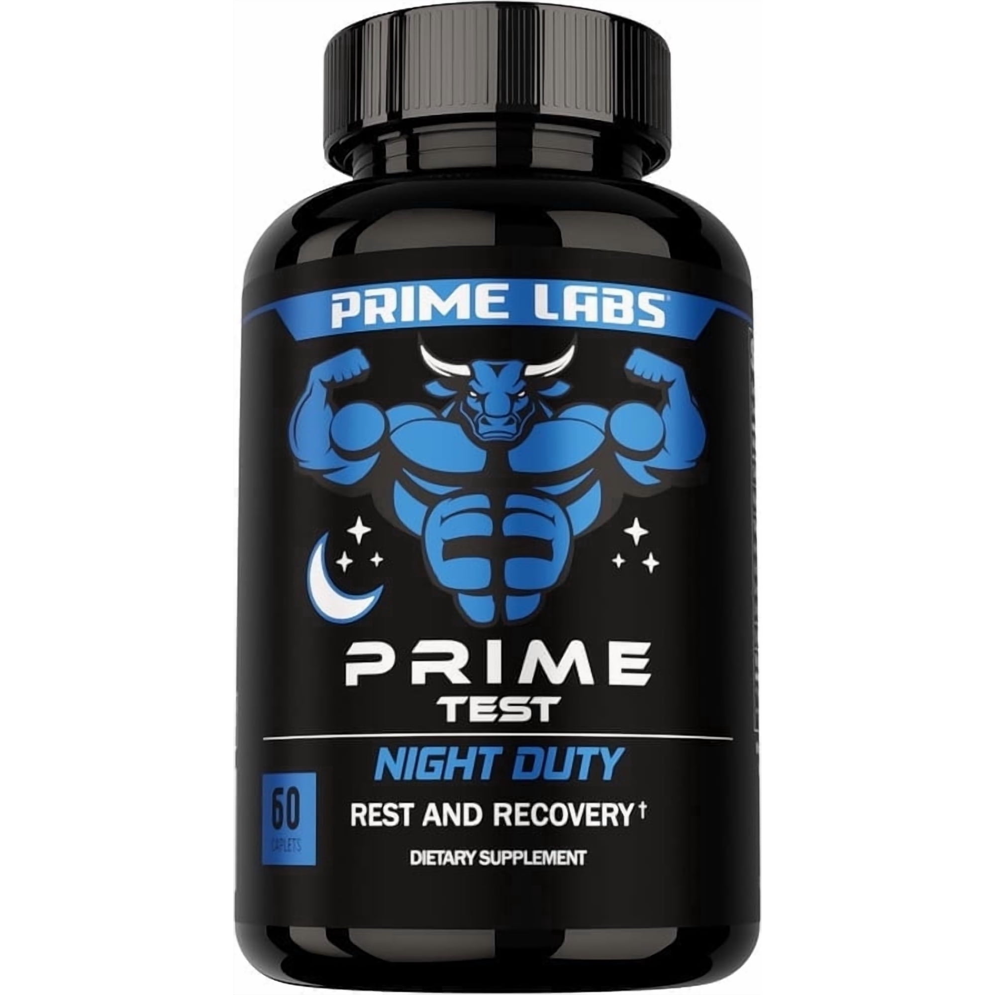 Prime Labs Night Duty – Nighttime Sleep Support Supplement with Melatonin, Magnesium & L-Theanine – Herbal Wellness Formula for Rest & Recovery – 60 Capsules