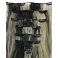 thumbnail image 2 of SAYFUT 17"-24" Curly Clip in Synthetic Hair Extensions, Style T8-C, Full Head 8 Pieces 18 Clips, 140g-145g, 2 of 3