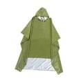 thumbnail image 3 of Tachiuwa Poncho de Pluie à Capuche Imperméable Léger pour Voyage Randonnée Activités Extérieures Vert, 3 of 9