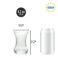 thumbnail image 3 of Pasabahce Turkish Tea Glasses Set 6, Glass Cups for Hot Beverages, 4 1/4 fl oz, 3 of 6