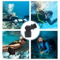 thumbnail image 3 of 2nd Stage Regulator Connector, Wide Compatibility Second Stage Diving Regulator Adapter 110 Degree  for Underwater Black,Silver, 3 of 7
