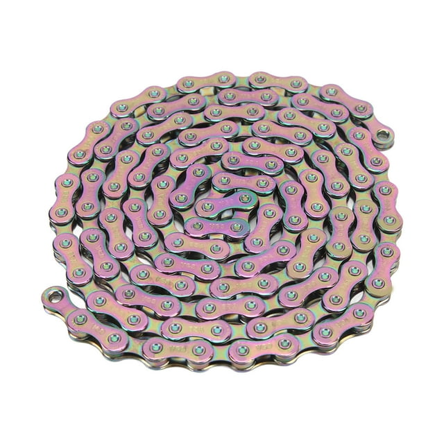 Speed Road Bike Chain,Bicycle Chain High Carbon Coloful Bicycle Chain Mountain Bike Chain Ultimate Reliability