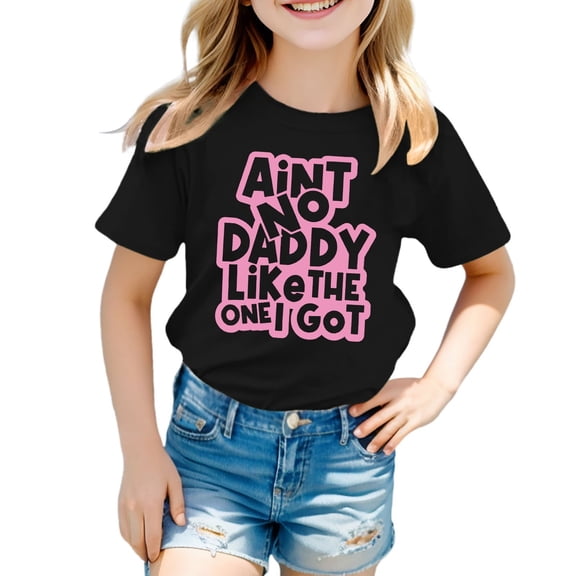 JAJAHO Kids Short Sleeve T Shirts Boys Girls Summer Top Graphic Tee Funny Letter Print Casual Round Neck Shirt For Toddler Children Teen 1-13 Years Trendy Tops