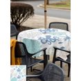 thumbnail image 4 of Outdoor Tablecloth with Umbrella Hole & Zipper, Octopus Coastal Square Tablecloth 54x54 Inch, Summer Starfish Beach Coral Nautical Patio Table Cover Waterproof Table Cloth for Picnic/Party, 4 of 7