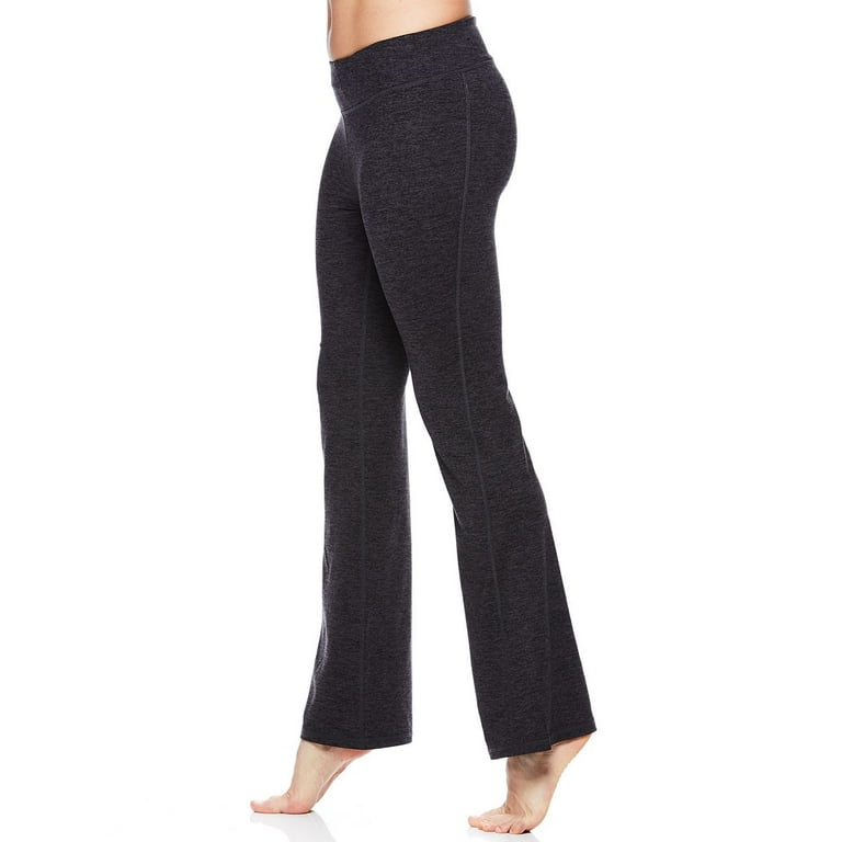 Gaiam Women's Active Pants Asphalt Heather Om Yoga Pants Gray Size Small