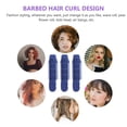 thumbnail image 4 of Blue ABS Hair Styling Roller Clips for Home Use Lightweight Durable Plastic Hair Rollers 6pcs, 4 of 8