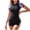 *4-Pink, variant on VBVC Women's One Piece Athletic Swimsuit,Ladies Zip Front Bathing Set,Short Sleeve Sports Surf Jumpsuit For Women,Blue,Size L