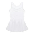 thumbnail image 4 of Aislor Big Girls Rhinestone Mesh Back Dance Dress Ballet Ice Skating Tutu Dress, 4 of 7
