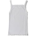 thumbnail image 3 of ToBeInStyle Girls' Pack of 4 Ultra-Soft Cotton Spaghetti Strap Cami Tops w/ Ruffle Hem - White - 4 Years Old, 3 of 3
