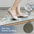 thumbnail image 4 of Kitchen Mats Cushioned Anti Fatigue Set of 2 Farmhouse Kitchen Rugs Non Slip Waterproof Kitchen Floor Mat Comfort Memory Foam Standing Mat for Front of Sink,Laundry Room (Blue-A), 4 of 6
