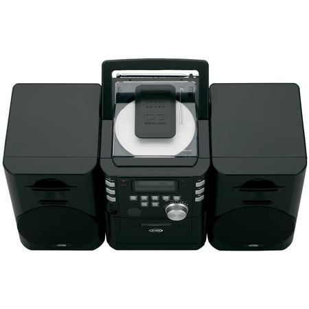 Jensen - CD-RW/CD-R Boombox with FM Radio - Black