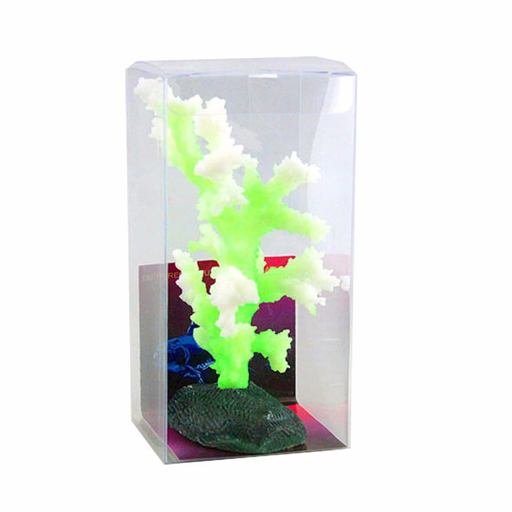 Random Color Sea Anemone Glowing Plant Ornament Artificial Silicone Fish Tank Decor Simulated Aquarium Ornament Decoration