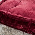 thumbnail image 4 of SAFAVIEH Belia Solid Floor Pillow, 19" x 19", Burgundy, 4 of 9