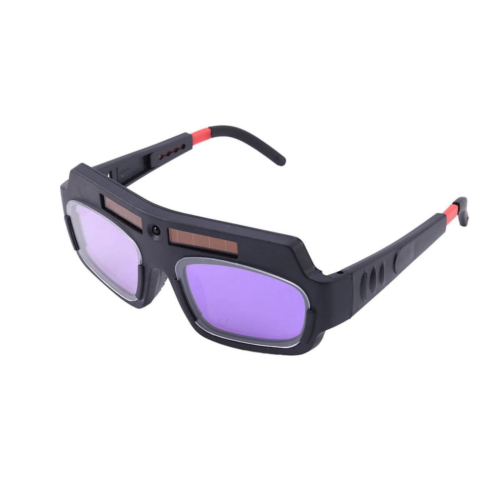 5pc Solar Powered Auto Darkening Welding Mask Helmet Goggles Welder Glasses Arc Anti-shock Lens For Eye Protection