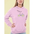 thumbnail image 2 of Daisy Bicycle Ride Hoodie Women -Image by Shutterstock, Female Medium, 2 of 4