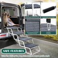 thumbnail image 3 of Escalera para perros Joyrally plegable de aluminio, ancha, 90,5 kg, 3 of 9