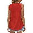 thumbnail image 4 of Fantaslook Womens Tank Tops Eyelet Crew Neck Sleeveless Tops Dressy Casual Flowy Summer Shirts, 4 of 8